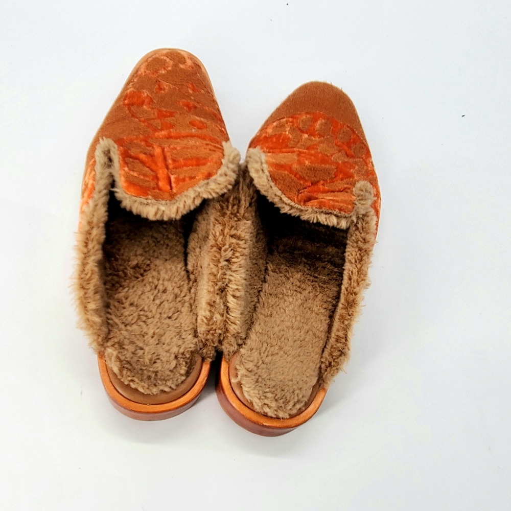 Free people butterfly faux fur lined mules - Picture 2 of 4